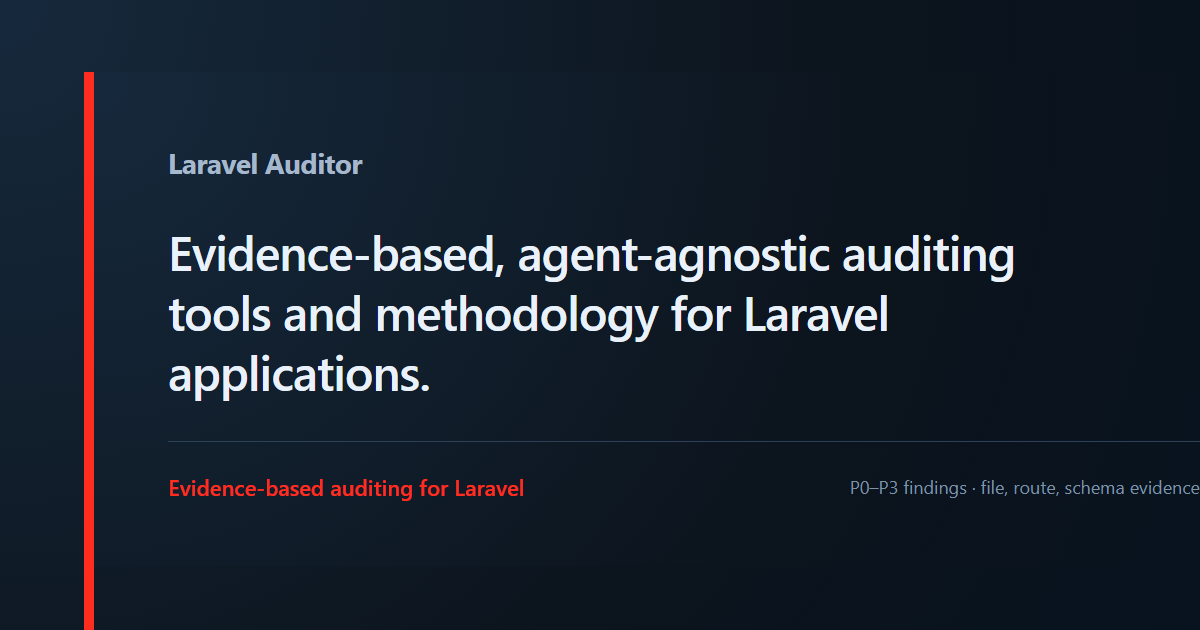 Laravel Auditor prompt examples